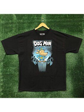 Dog Man Graphic Mens T-Shirt Size XXL